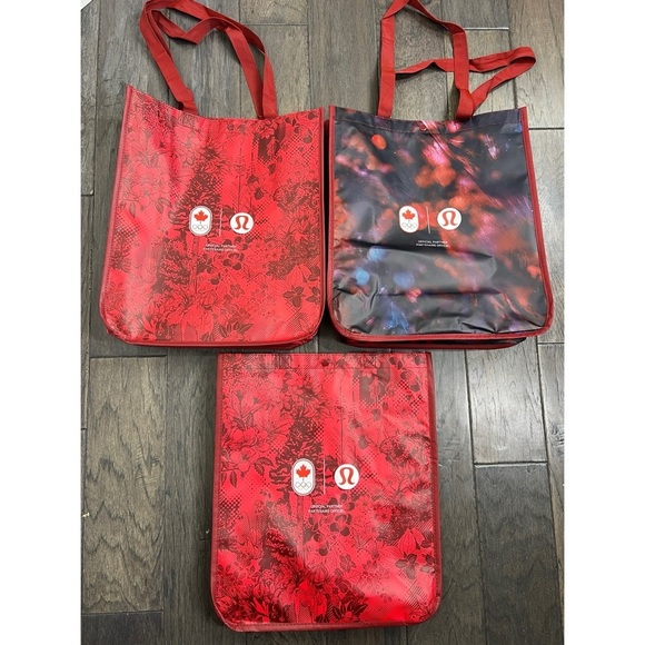 lululemon athletica Handbags - Bundle of 3 Lululemon Reusable Bags Olympics
